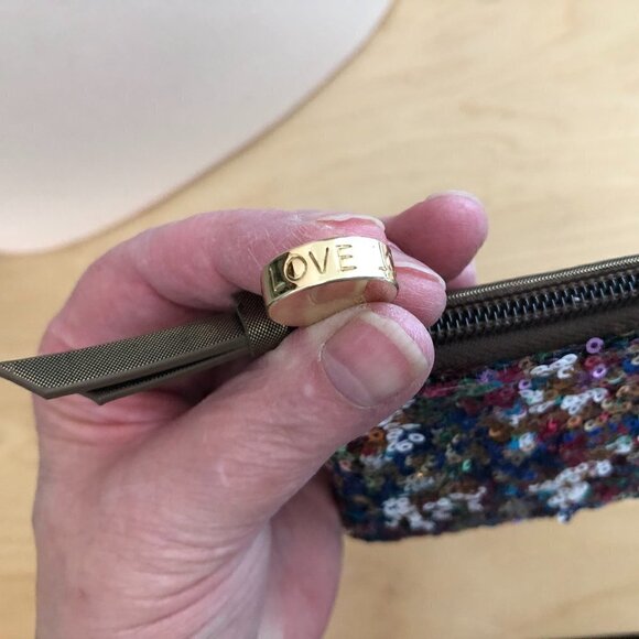 Ann Taylor Loft Sequined Wallet - Credit Card Holder - Picture 2 of 5